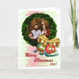 Foto Weihnachtskartentafel Feiertagskarte