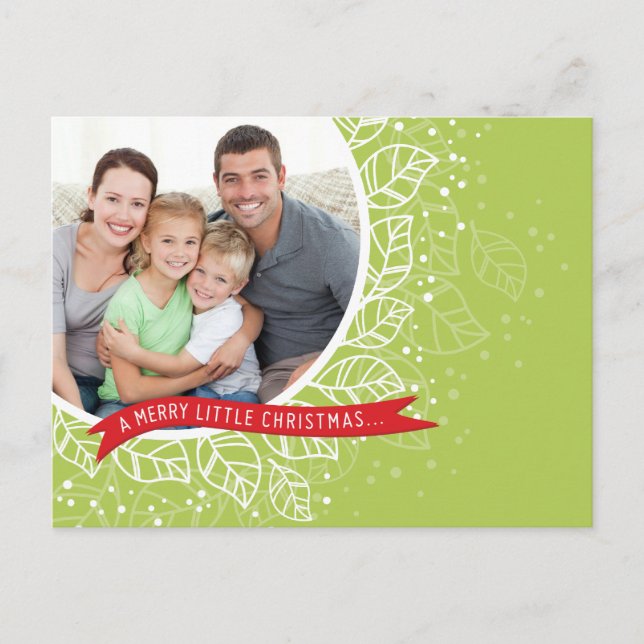 FOTO-WEIHNACHTSpostkarte:: Winterlaub 2 Feiertagspostkarte (Vorderseite)