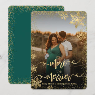 Foto Weihnachtsschwangerschaft Ankündigung