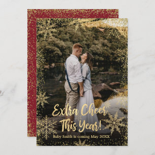 Foto Weihnachtsschwangerschaft Ankündigung