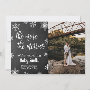 Foto Weihnachtsschwangerschaftskarte Einladung