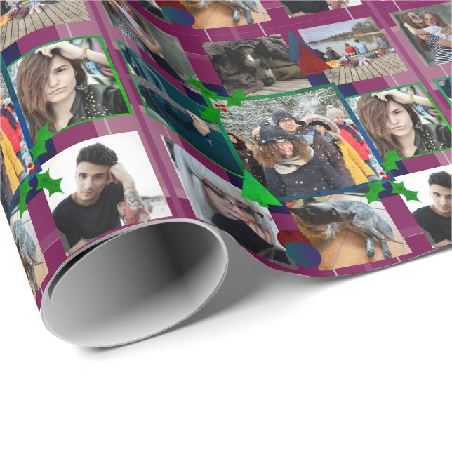 Foto Weihnachtswrapping Paper HAMbWG Geschenkpapier (Rolleneckpunkt)