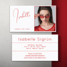 Foto-Werbemodell Rot und Weiß