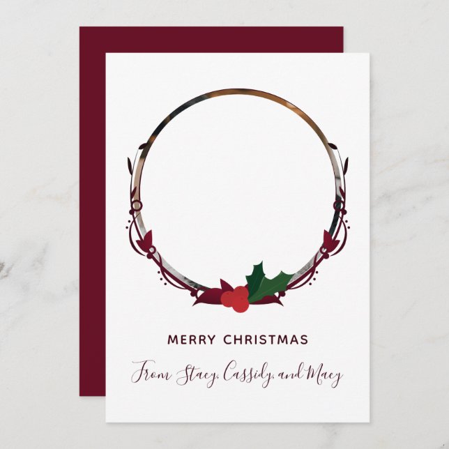 Foto White Burgundy Weihnachten (Vorne/Hinten)