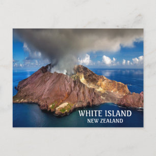 Foto White Island Vulkan Neuseeland Postkarte