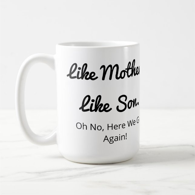 Foto wie Vater/Mutter wie Tochter/Sohn Kaffeetasse (Links)