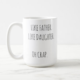 Foto wie Vater Wie Tochter/Sohn Kaffee-Tasse Kaffeetasse