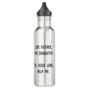 Foto wie Vater wie Tochter Son Personalisiert Edelstahlflasche