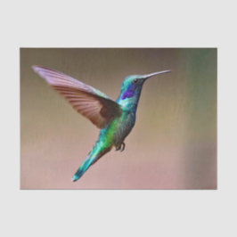 Foto Wildlife Green Hummingbird Seidenpapier