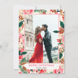 Foto Winter Frohe Weihnachten Blumenbeete Wasserfa