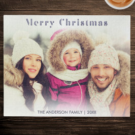 Foto Winter Urlaub Moderne Weihnachten Puzzle