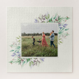 Foto Winter Watercolor Floras Custom Puzzle