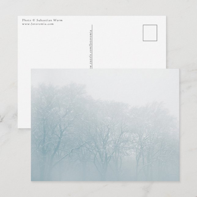 Foto Winterlandschaft Postkarte (Vorne/Hinten)