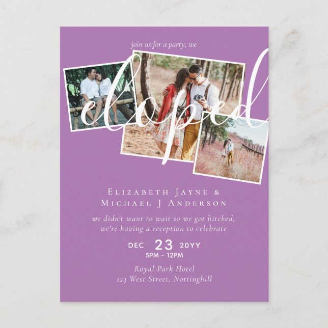 FOTO Wir feierten Ankündigung Empfang Party Postkarte (Vorderseite)