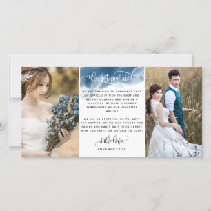 Foto, Wir Got Verheiratete Hochzeit / Elope Ankünd Ankündigung