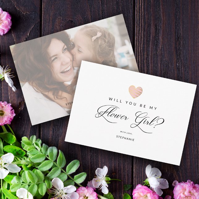 Foto wirst du meine Blume Girl Pink Herz (Von Creator hochgeladen)