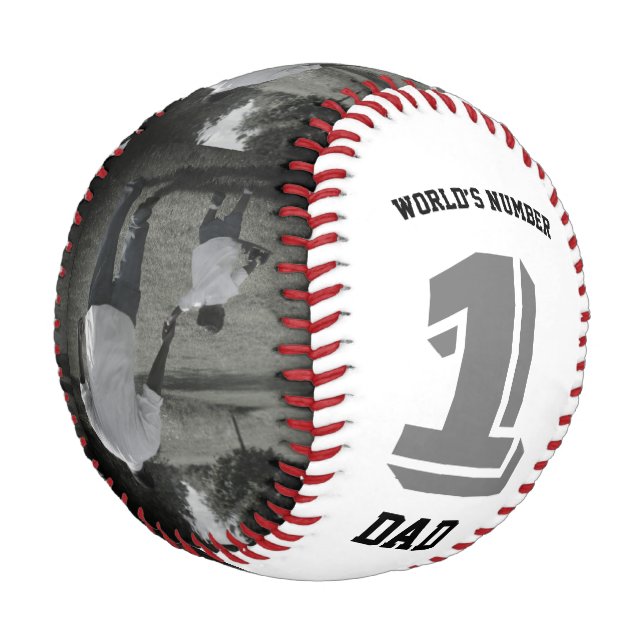 Foto World's Nummer Eins-Vater Opa Custom Baseball (Schrägansicht)
