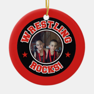 Foto Wrestling Rocks Weihnachtsfeier Keramikornament