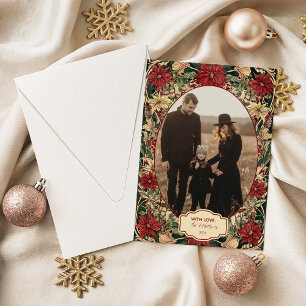 Foto zeitlose Weihnachtsstern-Feiertage Feiertagskarte