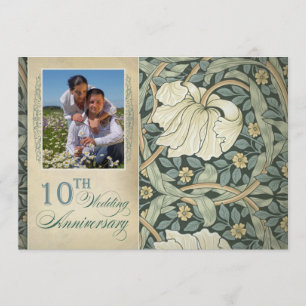 Foto zum 10. Hochzeitstag Einladung