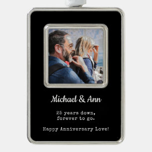 Foto zum 25. Jahrestag   Ferienhaus Rahmen-Ornament Silber