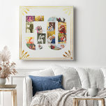 Foto zum 50. Geburtstag der Hochzeit Weißes Gold A Leinwanddruck<br><div class="desc">Erstellen Sie Ihre eigene 50. Foto Collage Leinwand zum Hochzeitstag mit einigen Ihrer Lieblingslieder der letzten 50 Jahre. Dieses elegante Weiß- und Golddesign besticht durch eine zahlenmäßige 50-förmige Foto-Collage mit einem Deko-Rahmen. Die Foto-Collage enthält Platz-, Landschafts- und Porträtbilder, um Ihnen viele Möglichkeiten zur Platzierung zu bieten. Dieses Design konzentriert sich...</div>