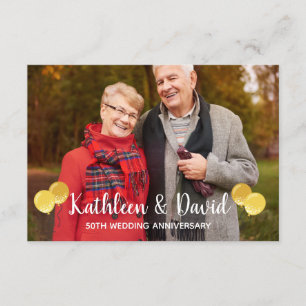 Foto zum 50. Jubiläum Party Einladung