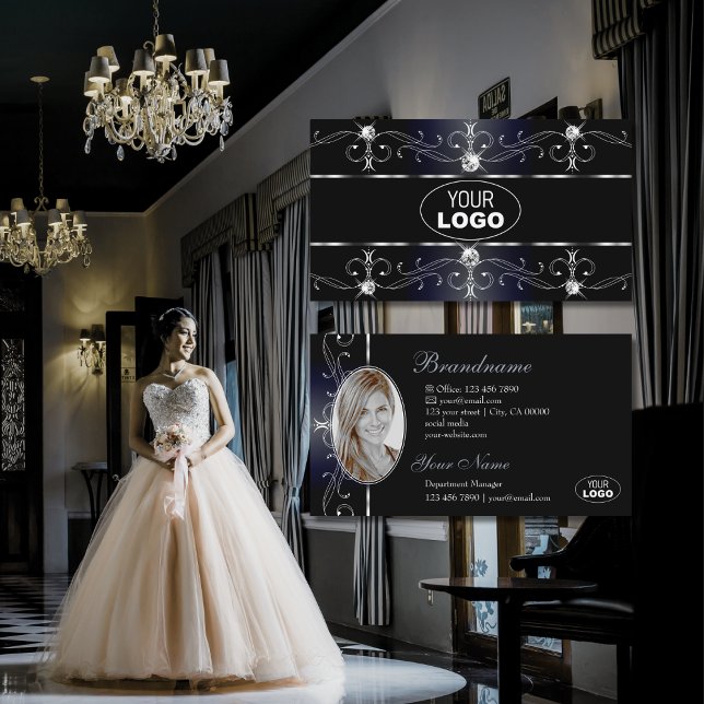 Foto zum Edelschwarz-Verzierten Grenzflächenlogo Visitenkarte (Von Creator hochgeladen)