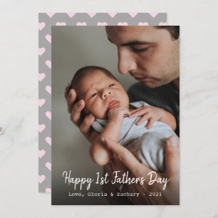 Foto zum ersten Mal des Vaters Feiertagskarte