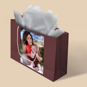Foto zum Ersten Muttertag Große Geschenktüte