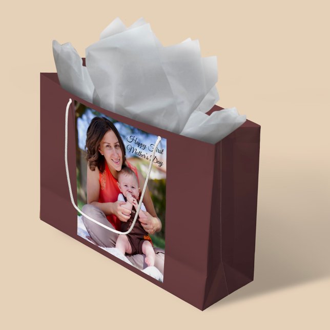 Foto zum Ersten Muttertag Große Geschenktüte (Von Creator hochgeladen)