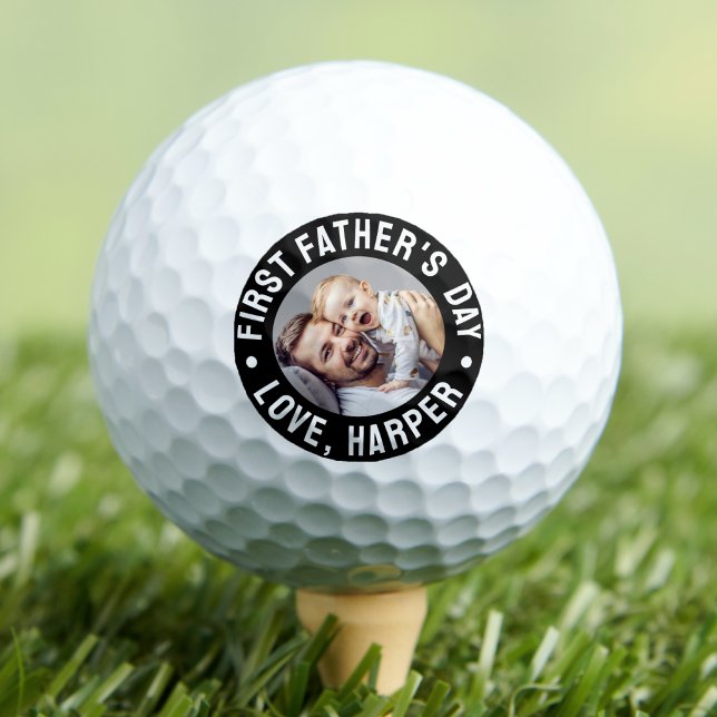 Foto zum ersten Vatertag Golfball (Photo First Father's Day Golf Balls)