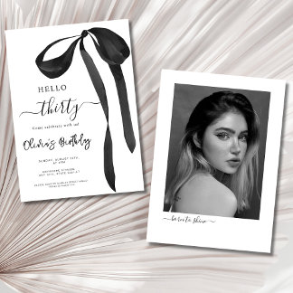 Foto zum Geburtstag des 30. Geburtstags Party Einladung