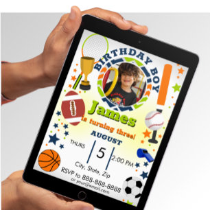 Foto zum Geburtstag Einladung