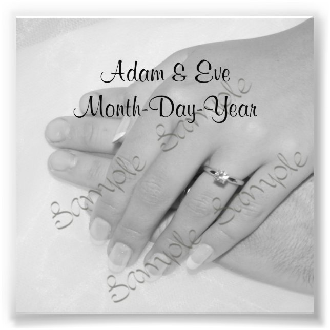 Foto zum Hochzeitshalten (Vorne)