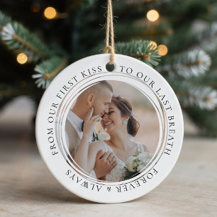Foto zum Hochzeitstag Keramik Ornament