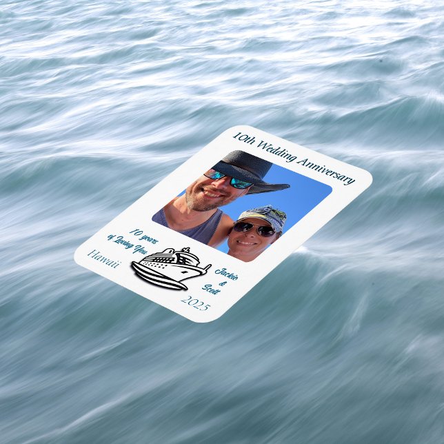 Foto zum Hochzeitstag PERSONALISIEREN Magnet (Von Creator hochgeladen)