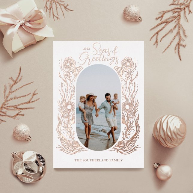 Foto zum Meeresleben Folien Feiertagskarte (Von Creator hochgeladen)