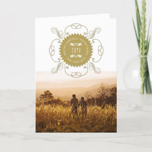 Foto zum Neujahrsgruss des Siegels Feiertagskarte