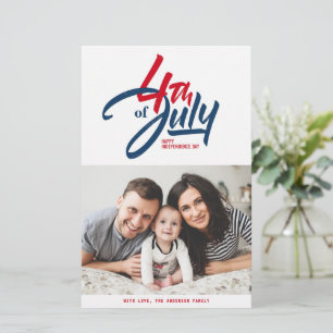 Foto zum Unabhängigkeitstag in Rot, Weiß und Blau