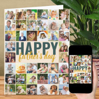 Foto zum Vatertag Collage Große Personalisierte Ka