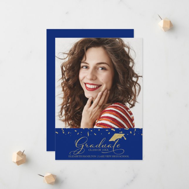 Foto zur Ankündigung von Abschlüssen in der Hochsc (Vorderseite/Rückseite Beispiel)