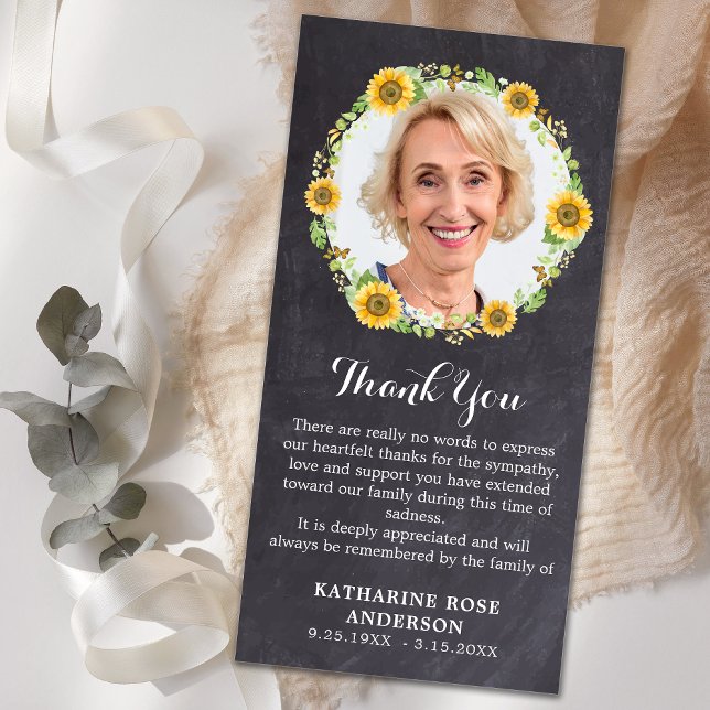 Foto zur Beerdigung Blumenkhalkartentafel Beileid Dankeskarte (Von Creator hochgeladen)