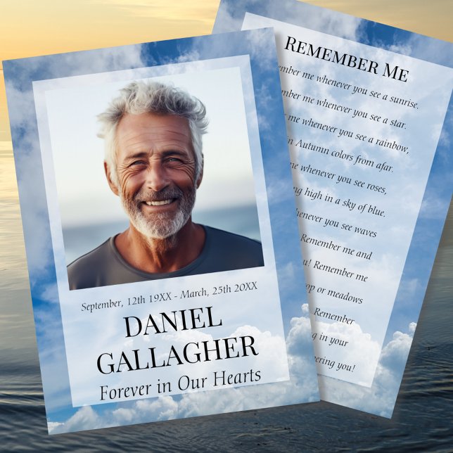 Foto zur Beerdigung Gedächtniskarte Mitteilungskarte (Von Creator hochgeladen)