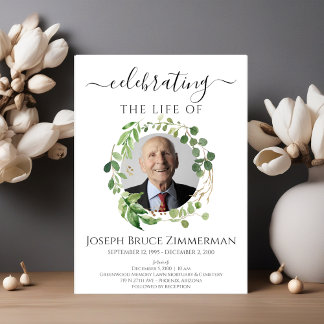 Foto zur Beerdigung von Grünpflanzen Einladung