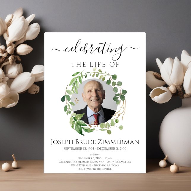 Foto zur Beerdigung von Grünpflanzen Einladung (Von Creator hochgeladen)