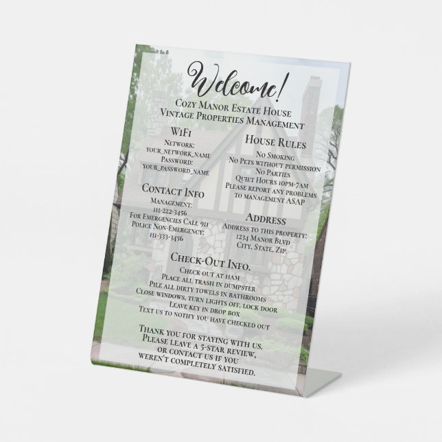 Foto zur Begrüßung von Ferienwohnungen Sockelschild (Vorderseite)