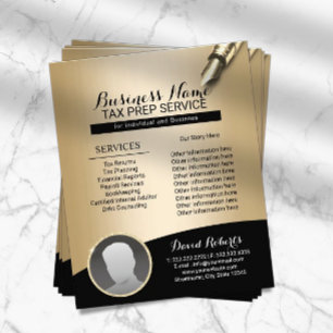 Foto zur Beratung von Steuervorbereitern Flyer