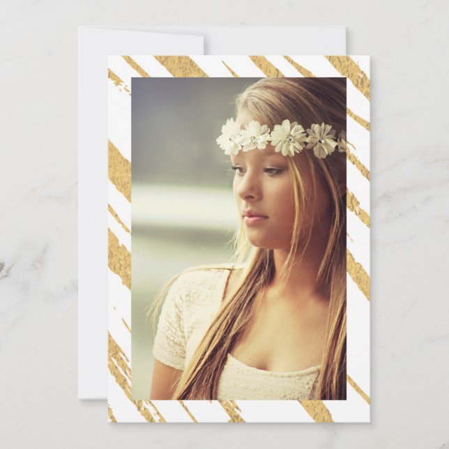 Foto zur Einladung von leuchtenden Streifen (Vorderseite)