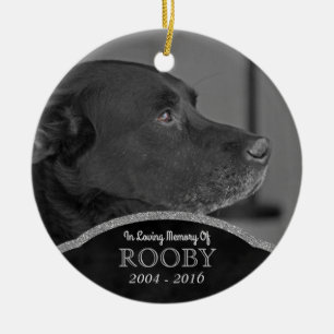 Foto zur Erinnerung von Haustieren Personalisiert Keramik Ornament